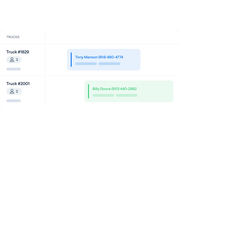 Graphic Of The Schedule In Smart Moving Software